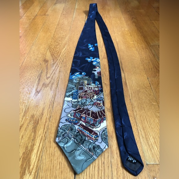 RARE Vintage 1994 McDonald’s Puzzle Pieces Tie - Picture 2 of 12